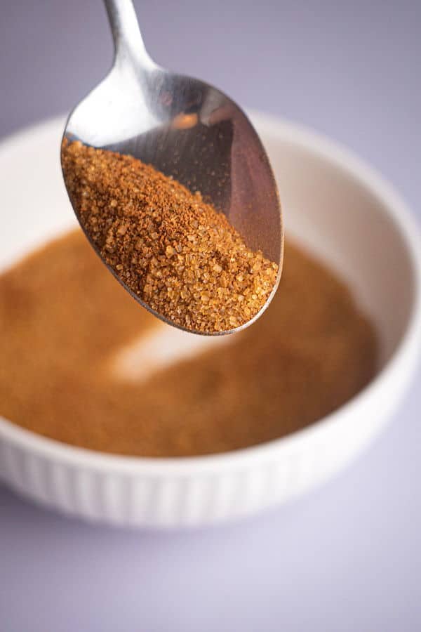 How to Make Cinnamon Rolls_2 A teaspoon of cinnamon and brown sugar mixture.