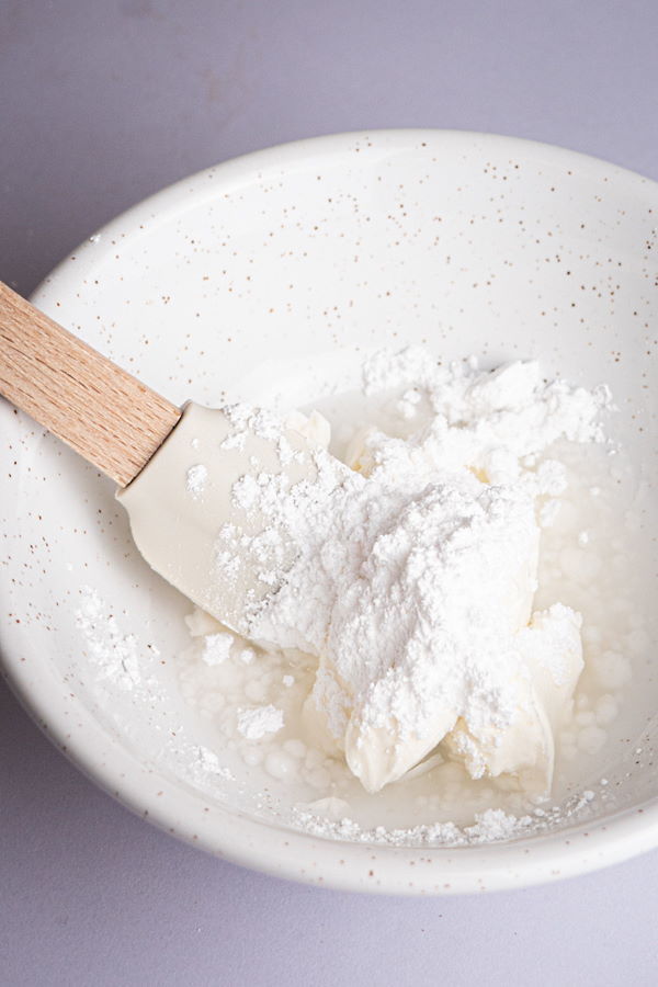 How to Make Cinnamon Rolls_3 A bowl with flour and spatula.