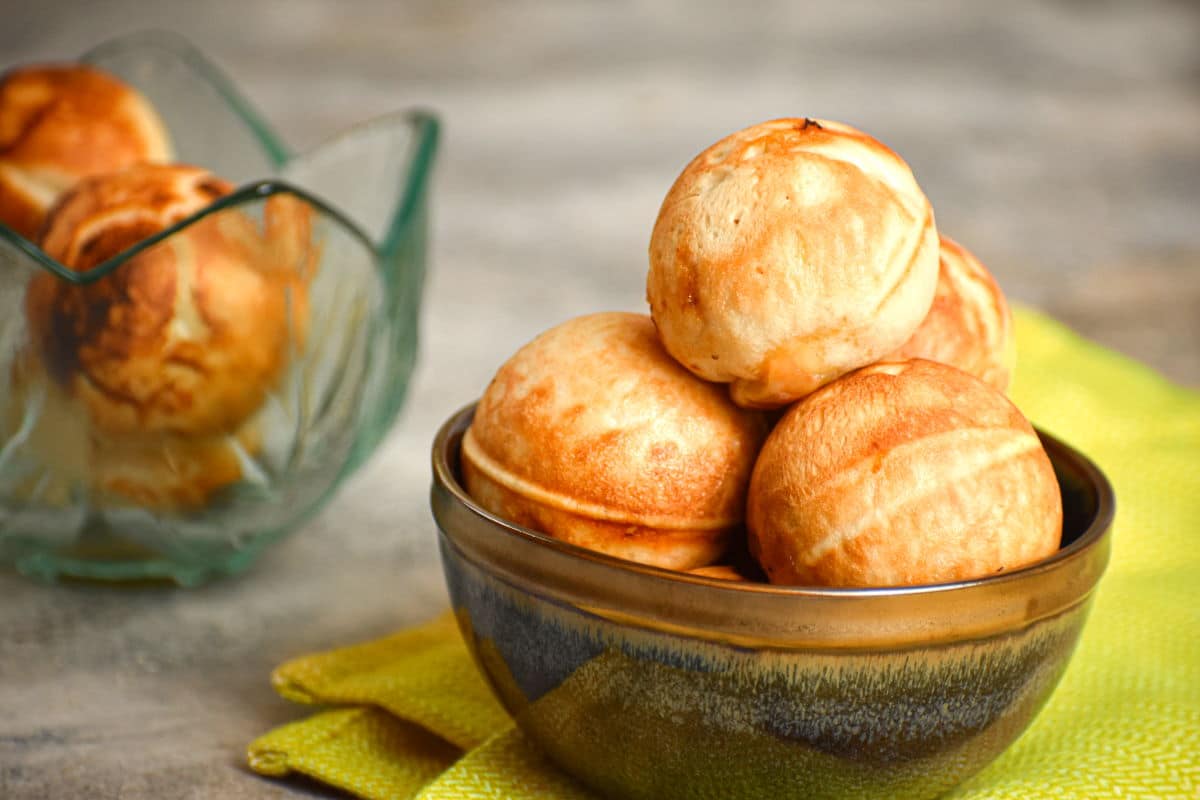 Shrimp balls in a bowl.