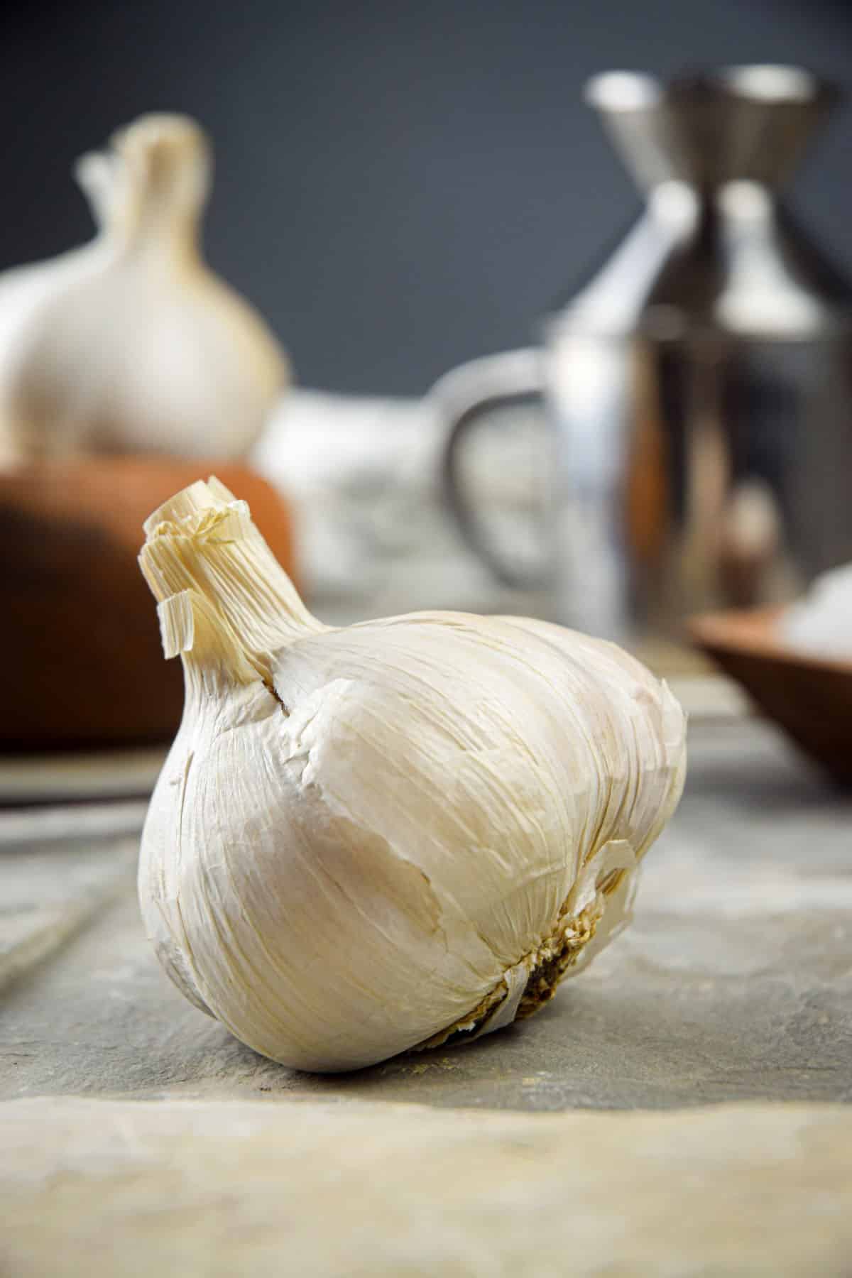 Head of garlic.