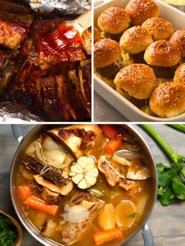 Bison recipes collage.