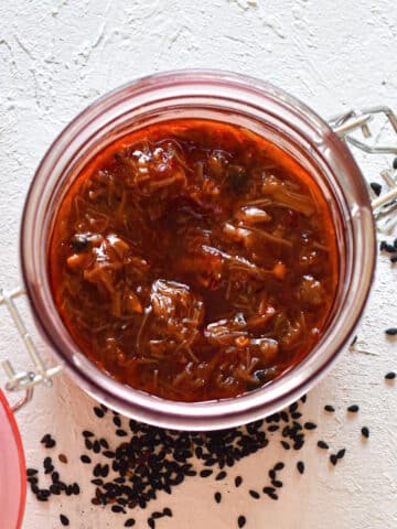 Xo sauce in a jar.