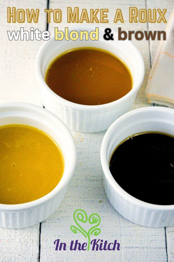 3 colors of roux.
