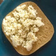 Ricotta cheese on toast.