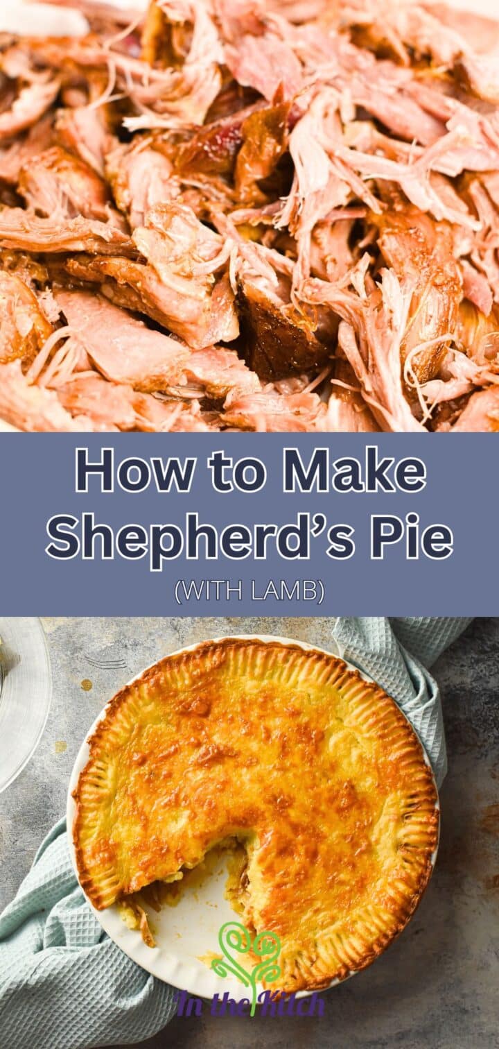 Shepherd's pie with pulled lamb.