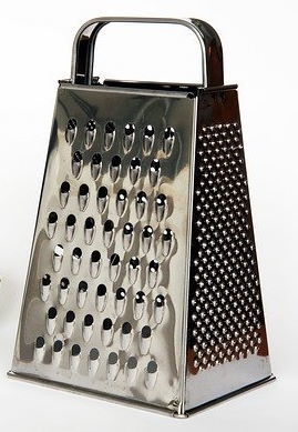 Box grater on white background.