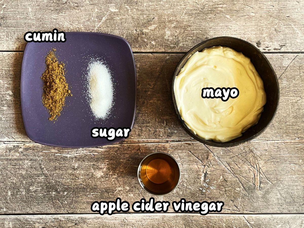 Special sauce ingredients labeled.