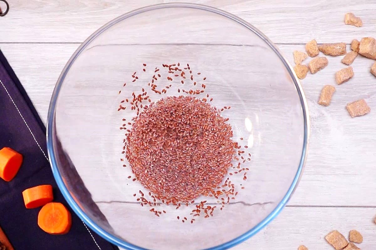 Flax seed eggs in bowl.
